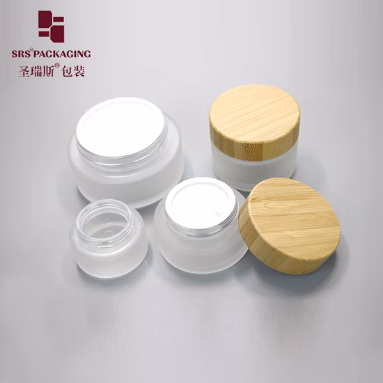 Bamboo 15ml 30ml 50ml Packaging Cream Serum PET lotion Airless Cosmetic Amber Glass pump Inner plastic Dropper roll on roller Essential Oil Perfume Spray Bottle