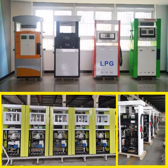 Pompa erogatrice di carburante a doppio ugello fornita in fabbrica della stazione di servizio