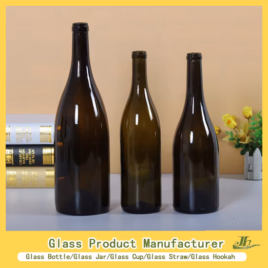 Produttore cinese di bottiglie di vetro per acqua/bevande/tè al latte/succhi/olio/vite/brandy/birra/whisky/vokda