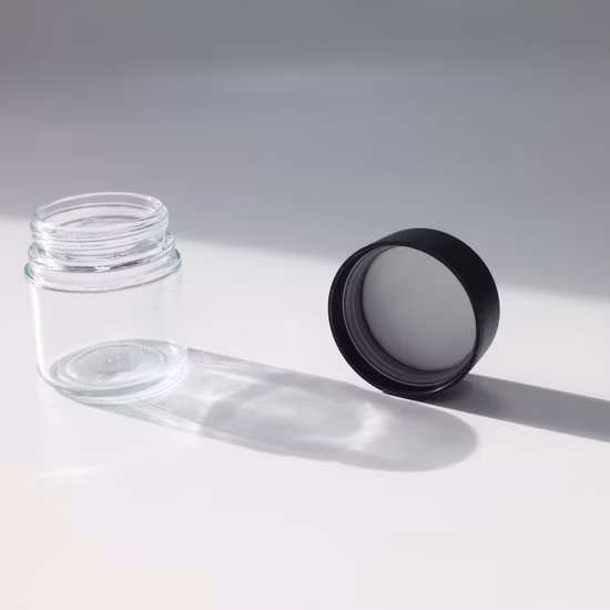 Barattolo di vetro resistente ai bambini all'ingrosso da 70 ml 90 ml 110 ml 180 ml con coperchio a prova di bambino per capsula