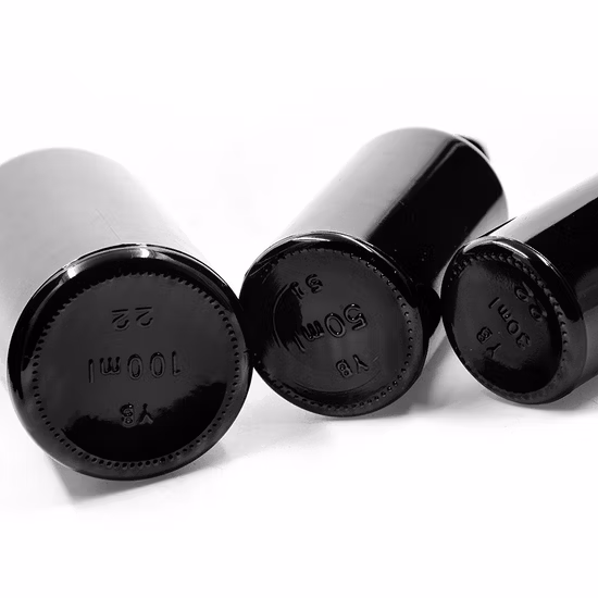 Flacone di profumo di olio essenziale rotondo in vetro da 15 ml con coperchio spray