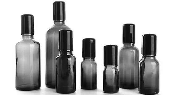 Nuovo design Roll on Flacone di profumo Flacone di olio essenziale cosmetico in vetro ambrato