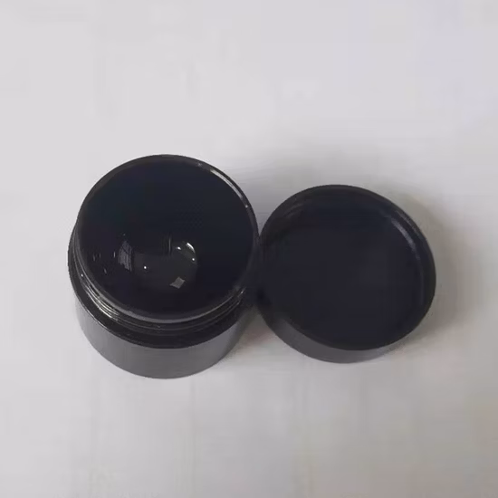 Barattolo con coperchio resistente da 5 ml in plastica rotonda piccola con tappo a prova di bambino nero 3G 5g