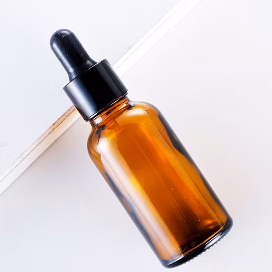 Flacone contagocce per olio essenziale in vetro a forma di palla di alta qualità personalizzato da 30 ml, flacone per erogazione di essenza per fondotinta liquido da 1 oz