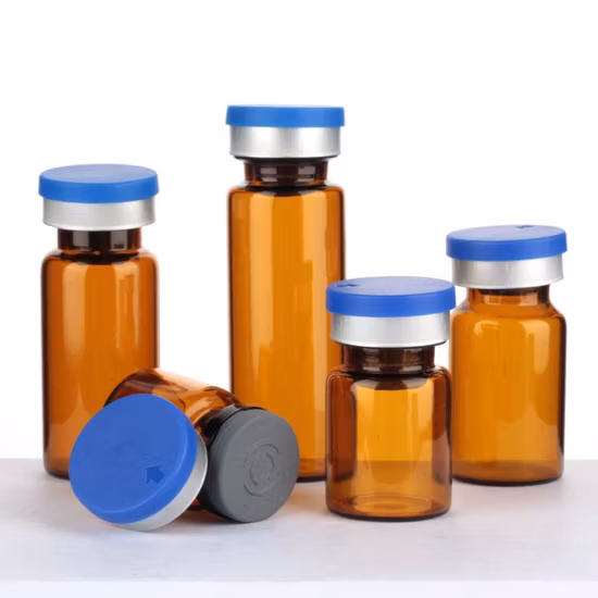 Fiala di vetro tubolare ambrato da 10 ml per imballaggio farmaceutico