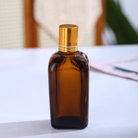Fondotinta liquido da 30 ml, fard liquido smerigliato, cosmetico per la cura della pelle, siero, olio essenziale, flaconi in vetro per la cura della pelle, mini barattolo con tappi in oro nero o spray pressa.