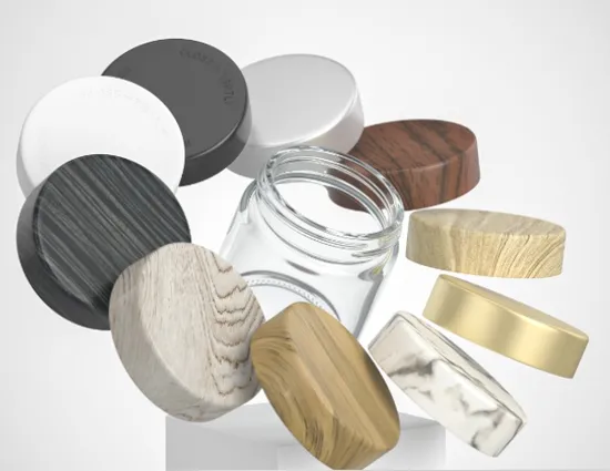 Barattolo di vetro color crema con coperchio Barattolo di vetro a prova di bambino